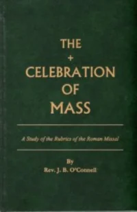 The Celebration of Mass
