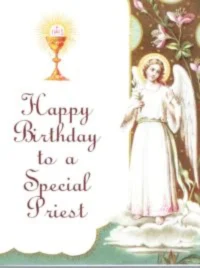 Happy Birthday Priest Greeting Card w/en