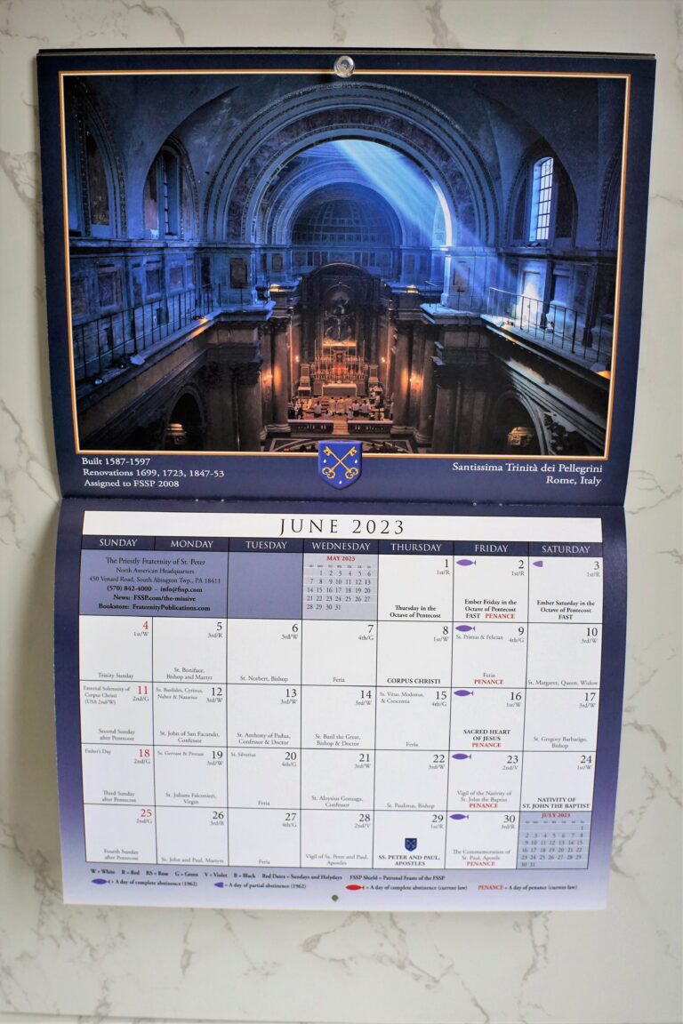 INACTIVE 2023 Liturgical Calendar - Fraternity Publications