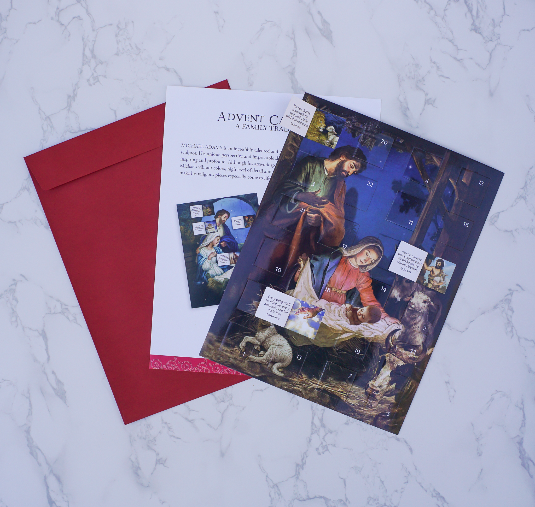 For Unto You Is Born A Savior Advent Calendar